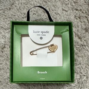 Kate Spade Gold Heart Brooch